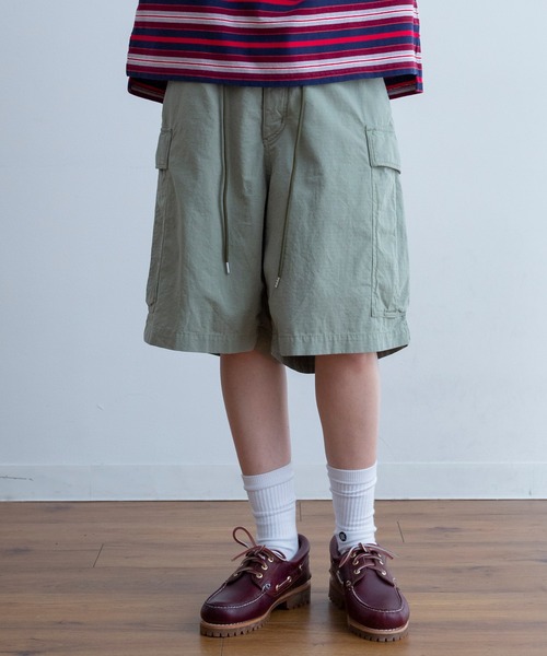 Universal Style Wear（ユニバーサルスタイルウェア）の「Universal Style Wear カーゴ ショーツ（カーゴパンツ・メンズ・ブラック/ブラウン系カモフラージュ/グリーン系カモフラージュ/ライトカーキ・X-LARGE/MEDIUM/LARGE）」の3枚目の写真