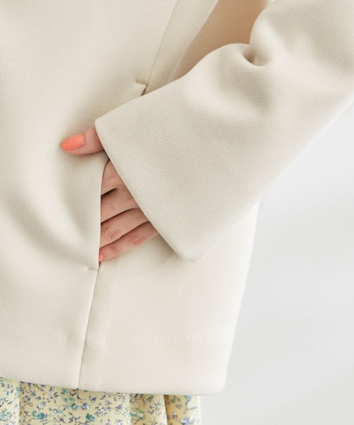 ROPE' PICNIC(ロペピクニック)の「ダンボールショートコート(その他アウター・レディース・ベージュ系その他/ネイビー・38)」の18枚目の写真