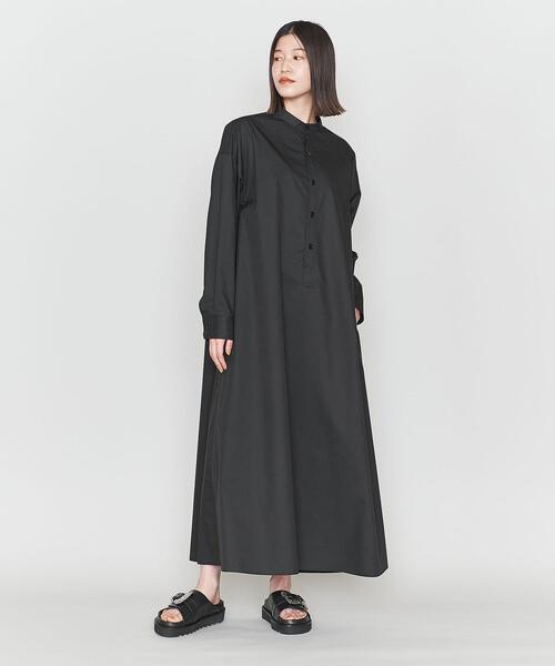 ASTRAET（アストラット）の「＜ASTRAET＞C/P フレア スタンドカラー シャツワンピース（シャツワンピース・レディース・ターコイズブルー/ブラック・0/1）」の15枚目の写真