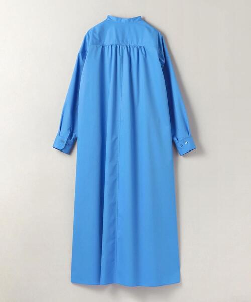 ASTRAET（アストラット）の「＜ASTRAET＞C/P フレア スタンドカラー シャツワンピース（シャツワンピース・レディース・ターコイズブルー/ブラック・0/1）」の4枚目の写真