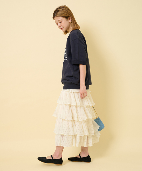 U by SPICK&SPAN（ユーバイスピックアンドスパン）の「ORIGINAL サテンバレエシューズ（バレエシューズ・レディース・ブラック/サックスブルー・36/37/38）」の10枚目の写真