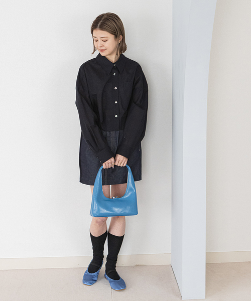 U by SPICK&SPAN（ユーバイスピックアンドスパン）の「ORIGINAL サテンバレエシューズ（バレエシューズ・レディース・ブラック/サックスブルー・36/37/38）」の18枚目の写真