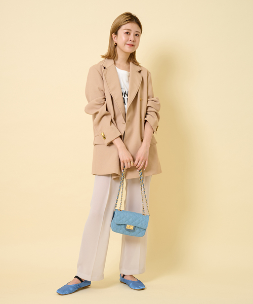 U by SPICK&SPAN（ユーバイスピックアンドスパン）の「ORIGINAL サテンバレエシューズ（バレエシューズ・レディース・ブラック/サックスブルー・36/37/38）」の19枚目の写真