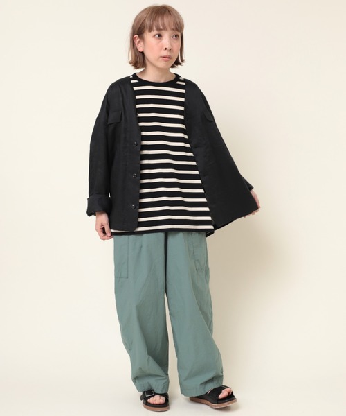 RNA-N(アールエヌエーエヌ)の「M2026 クルーネックスクエアボーダーT(Tシャツ/カットソー・レディース・ホワイト×ブラック/ブラック×ホワイト/グリーン系その他/グレー/ブルー・MEDIUM)」の6枚目の写真