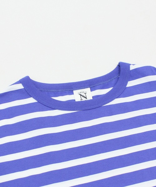 RNA-N(アールエヌエーエヌ)の「M2026 クルーネックスクエアボーダーT(Tシャツ/カットソー・レディース・ホワイト×ブラック/ブラック×ホワイト/グリーン系その他/グレー/ブルー・MEDIUM)」の11枚目の写真