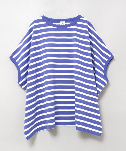 RNA-N(アールエヌエーエヌ)の「M2026 クルーネックスクエアボーダーT(Tシャツ/カットソー・レディース・ホワイト×ブラック/ブラック×ホワイト/グリーン系その他/グレー/ブルー・MEDIUM)」の21枚目の写真
