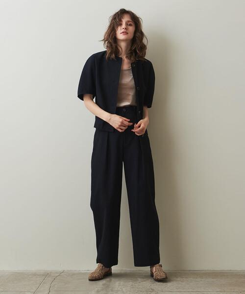 Steven Alan（スティーブンアラン）の「＜Steven Alan＞VELOUR CAMISOLE TANK TOP/キャミソール（Tシャツ/カットソー・レディース・ベージュ/ライム/ライラック・FREE）」の8枚目の写真