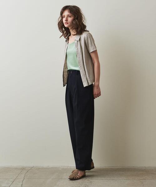 Steven Alan（スティーブンアラン）の「＜Steven Alan＞VELOUR CAMISOLE TANK TOP/キャミソール（Tシャツ/カットソー・レディース・ベージュ/ライム/ライラック・FREE）」の9枚目の写真