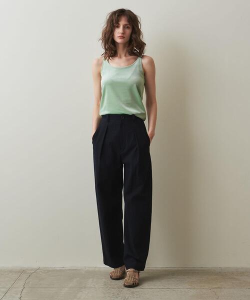 Steven Alan（スティーブンアラン）の「＜Steven Alan＞VELOUR CAMISOLE TANK TOP/キャミソール（Tシャツ/カットソー・レディース・ベージュ/ライム/ライラック・FREE）」の10枚目の写真