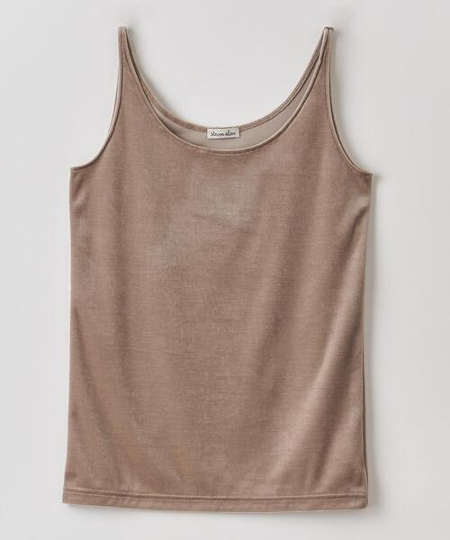 Steven Alan（スティーブンアラン）の「＜Steven Alan＞VELOUR CAMISOLE TANK TOP/キャミソール（Tシャツ/カットソー・レディース・ベージュ/ライム/ライラック・FREE）」の11枚目の写真