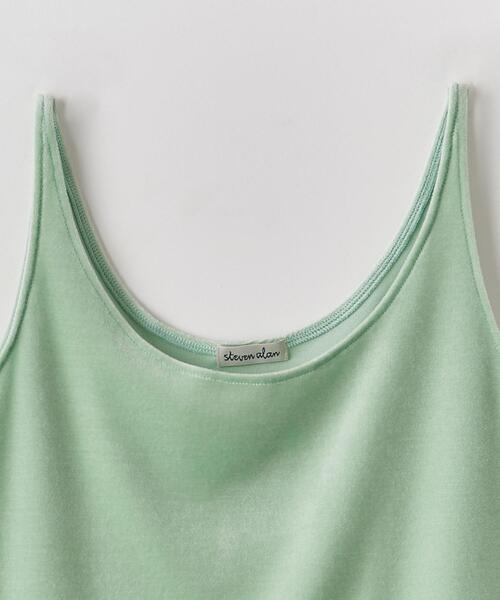 Steven Alan（スティーブンアラン）の「＜Steven Alan＞VELOUR CAMISOLE TANK TOP/キャミソール（Tシャツ/カットソー・レディース・ベージュ/ライム/ライラック・FREE）」の19枚目の写真