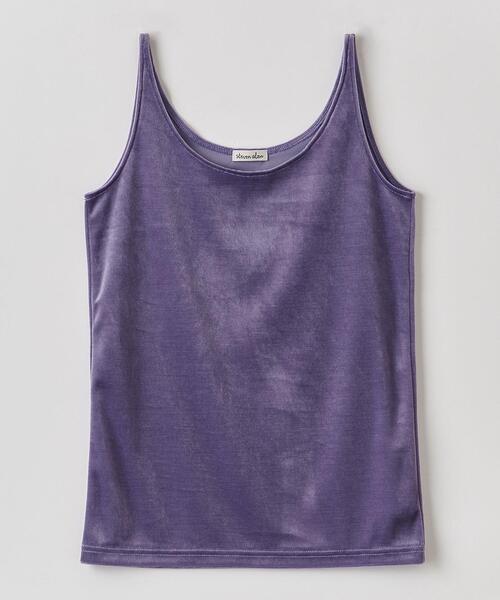 Steven Alan（スティーブンアラン）の「＜Steven Alan＞VELOUR CAMISOLE TANK TOP/キャミソール（Tシャツ/カットソー・レディース・ベージュ/ライム/ライラック・FREE）」の21枚目の写真