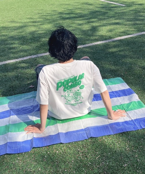 AS KNOW AS plus（アズノゥアズプラス）の「〇ジャンクフード 発泡プリントTシャツ（Tシャツ/カットソー・レディース・オフホワイト/ライトイエロー/オートミール/ブルー/ホワイト系2/ブラック系2/ブルー系2/アイボリー系2/ホワイト系3/ライトピンク/アイボリー系3/ブラック系3/ブルー系4/アイボリー系4/ブラック系4/ホワイト系4/ブラック系5/ブルー系6/アイボリー系6/ブラック系6/ホワイト系6/アイボリー系7/ブラック系7/パープル系7/アイボリー系8/ホワイト系8/ブルー系8/ブラック系8・FREE）」の5枚目の写真