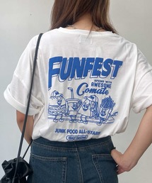 AS KNOW AS plus | 〇ジャンクフード 発泡プリントTシャツ(Tシャツ/カットソー)