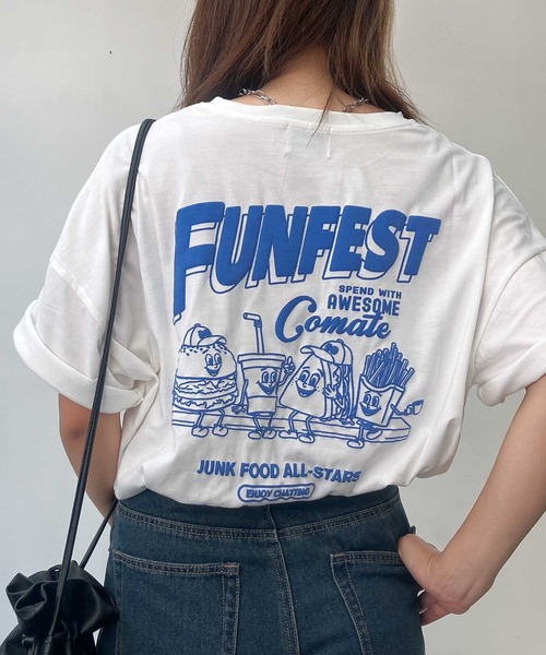 その他 anonymous3 セール】〇ジャンクフード 発泡プリントTシャツ(Tシャツ