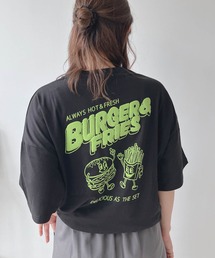 〇ジャンクフード 発泡プリントTシャツ