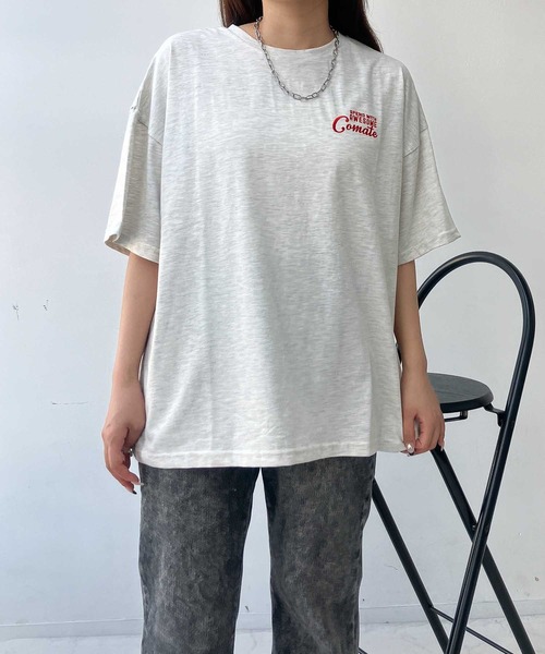 AS KNOW AS plus（アズノゥアズプラス）の「〇ジャンクフード 発泡プリントTシャツ（Tシャツ/カットソー・レディース・オフホワイト/ライトイエロー/オートミール/ブルー/ホワイト系2/ブラック系2/ブルー系2/アイボリー系2/ホワイト系3/ライトピンク/アイボリー系3/ブラック系3/ブルー系4/アイボリー系4/ブラック系4/ホワイト系4/ブラック系5/ブルー系6/アイボリー系6/ブラック系6/ホワイト系6/アイボリー系7/ブラック系7/パープル系7/アイボリー系8/ホワイト系8/ブルー系8/ブラック系8・FREE）」の20枚目の写真