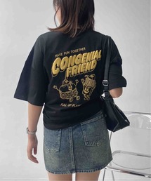 〇ジャンクフード 発泡プリントTシャツ