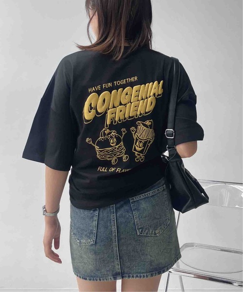 AS KNOW AS plus(アズノゥアズプラス)の「〇ジャンクフード 発泡プリントTシャツ(Tシャツ/カットソー・レディース・オフホワイト/ライトイエロー/オートミール/ブルー/ホワイト系2/ブラック系2/ブルー系2/アイボリー系2/ホワイト系3/ライトピンク/アイボリー系3/ブラック系3/ブルー系4/アイボリー系4/ブラック系4/ホワイト系4/ブラック系5/ブルー系6/アイボリー系6/ブラック系6/ホワイト系6/アイボリー系7/ブラック系7/パープル系7/アイボリー系8/ホワイト系8/ブルー系8/ブラック系8/ブラック系9/アイボリー系9/パープル系9/ホワイト系9/ブルー系その他/ブラック系その他/ホワイト系その他/ベージュ系その他・FREE)」の9枚目の写真