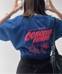〇ジャンクフード 発泡プリントTシャツ