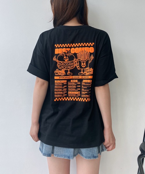 セール】〇ジャンクフード 発泡プリントTシャツ（Tシャツ
