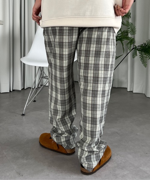 PairPair（ペアペア）の「チェックテーパードパンツ（その他パンツ・レディース・グレー/イエロー・FREE）」の3枚目の写真