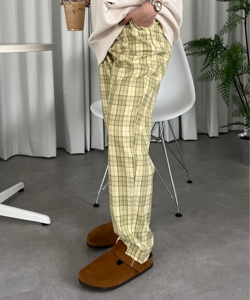 PairPair（ペアペア）の「チェックテーパードパンツ（その他パンツ・レディース・グレー/イエロー・FREE）」の8枚目の写真