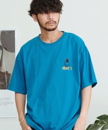 『CavariA/キャバリア』ヒゲサガラ刺繍半袖Tシャツ