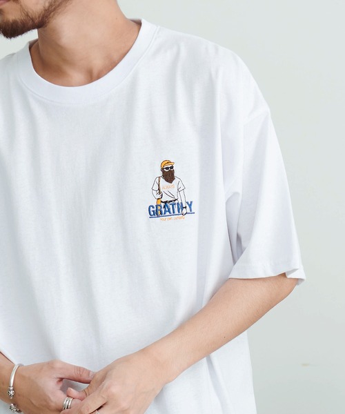 SILVER BULLET(シルバーバレット)の「『CavariA/キャバリア』ヒゲサガラ刺繍半袖Tシャツ(Tシャツ/カットソー・メンズ・ブルー/ホワイト/ブラック・M/L)」の7枚目の写真
