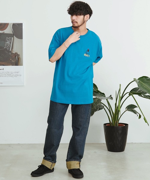 SILVER BULLET(シルバーバレット)の「『CavariA/キャバリア』ヒゲサガラ刺繍半袖Tシャツ(Tシャツ/カットソー・メンズ・ブルー/ホワイト/ブラック・M/L)」の10枚目の写真