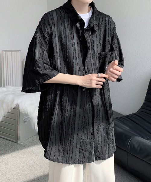 か*め様 新品　L'Appartement Stripe Sheer Shirt か*め様 新品 L'Appartement Stripe Sheer Shirt か*め様 新品 L'