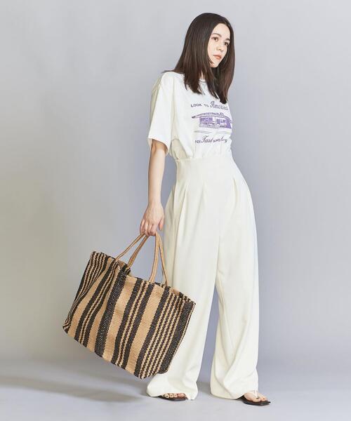 MAISON BENGAL（マイソンベンガル）の「【別注】＜Maison Bengal＞ジュート ビッグ トートバッグ（トートバッグ・レディース・ライム/ブラック・FREE）」の5枚目の写真