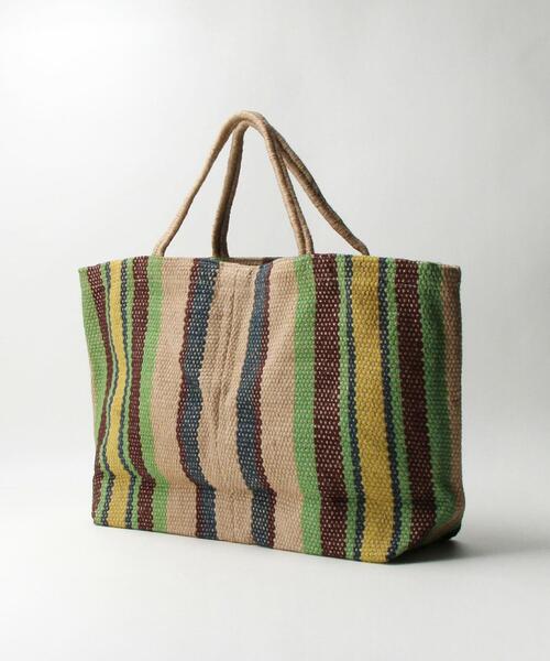 MAISON BENGAL（マイソンベンガル）の「【別注】＜Maison Bengal＞ジュート ビッグ トートバッグ（トートバッグ・レディース・ライム/ブラック・FREE）」の11枚目の写真