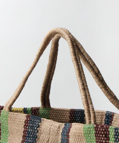 MAISON BENGAL（マイソンベンガル）の「【別注】＜Maison Bengal＞ジュート ビッグ トートバッグ（トートバッグ・レディース・ライム/ブラック・FREE）」の12枚目の写真