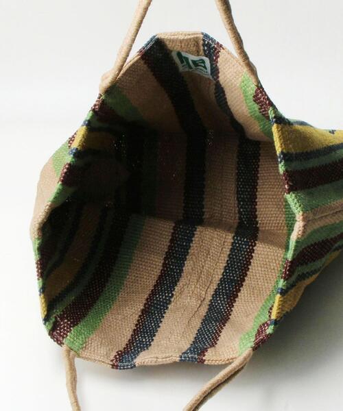 MAISON BENGAL（マイソンベンガル）の「【別注】＜Maison Bengal＞ジュート ビッグ トートバッグ（トートバッグ・レディース・ライム/ブラック・FREE）」の14枚目の写真