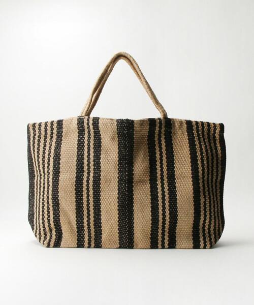 MAISON BENGAL（マイソンベンガル）の「【別注】＜Maison Bengal＞ジュート ビッグ トートバッグ（トートバッグ・レディース・ライム/ブラック・FREE）」の17枚目の写真