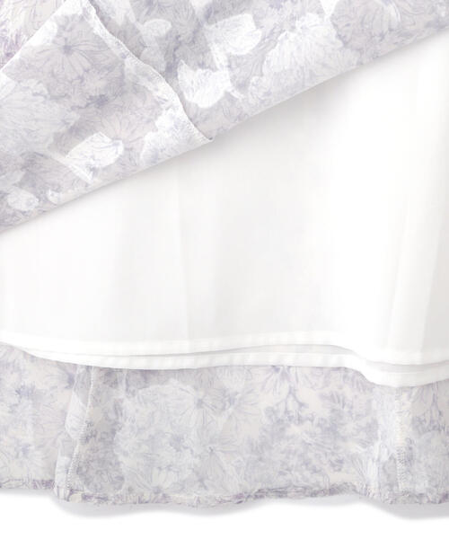 PROPORTION BODY DRESSING（プロポーションボディドレッシング）の「ラッフルラインフラワーワンピース / 1213240503（ワンピース・レディース・パープル/ピンク/ベージュ・SMALL/MEDIUM）」の17枚目の写真