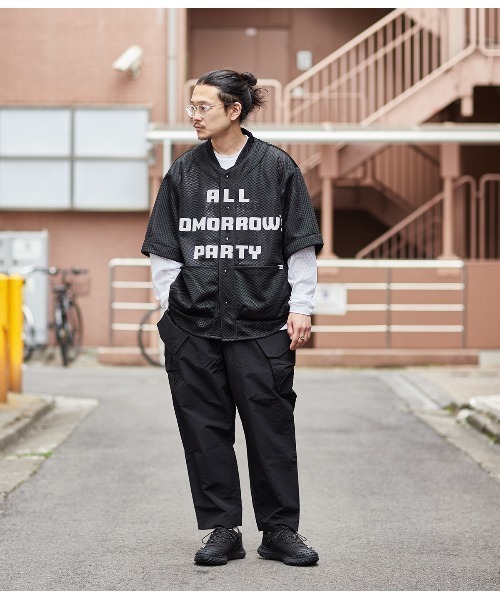 CMF OUTDOOR GARMENT（シーエムエフアウトドアガーメント）の「CMF OUTDOOR GARMENT / シーエムエフ アウトドア ガーメント： 別注 MESH BASEBALL SHIRTS：ONLYARK-0-2021[AST]（シャツ/ブラウス・メンズ・ブラック・XL/M/L）」の14枚目の写真