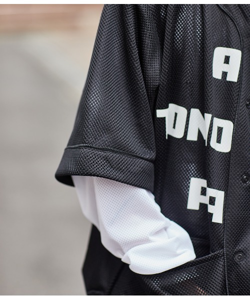 CMF OUTDOOR GARMENT（シーエムエフアウトドアガーメント）の「CMF OUTDOOR GARMENT / シーエムエフ アウトドア ガーメント： 別注 MESH BASEBALL SHIRTS：ONLYARK-0-2021[AST]（シャツ/ブラウス・メンズ・ブラック・XL/M/L）」の15枚目の写真