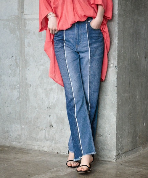 BAYFLOW（ベイフロー）の「セパレートデニム（デニムパンツ・レディース・ブラック/ブルー・SMALL/MEDIUM/LARGE/X-SMALL）」の18枚目の写真