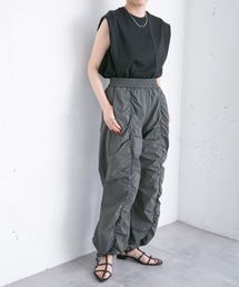 KBF | フロントギャザーパラシュートパンツ(その他パンツ)