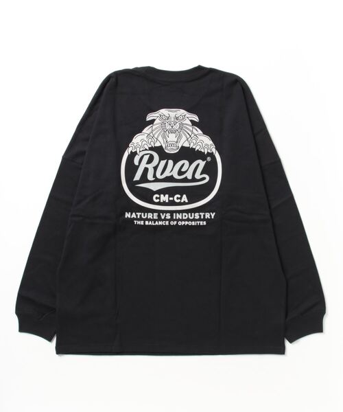 RVCA（ルーカ）の「RVCA/ルーカ ロゴロンT バックロゴ クルーネック長袖Tシャツ BD042-066（Tシャツ/カットソー・メンズ・ブラック/ホワイト/ブルー・L/S/M/XL）」の18枚目の写真
