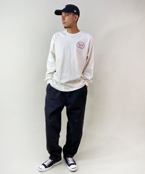 RVCA（ルーカ）の「RVCA/ルーカ ロゴロンT バックロゴ クルーネック長袖Tシャツ BD042-066（Tシャツ/カットソー・メンズ・ブラック/ホワイト/ブルー・L/S/M/XL）」の6枚目の写真