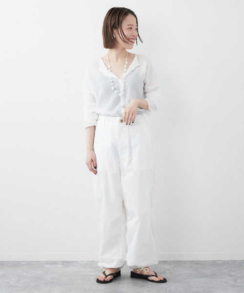 plage（プラージュ）の「【TRADITIONAL WEATHERWEAR】SP CARGO パンツ（カーゴパンツ・レディース・ホワイト・34/36）」の3枚目の写真