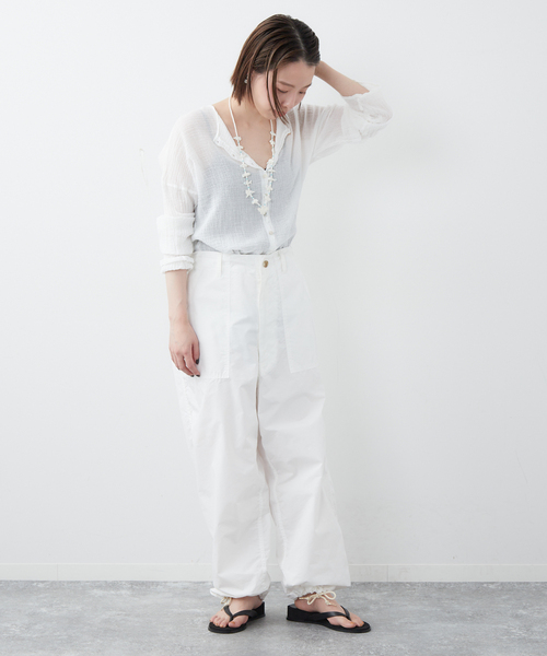 plage（プラージュ）の「【TRADITIONAL WEATHERWEAR】SP CARGO パンツ（カーゴパンツ・レディース・ホワイト・34/36）」の5枚目の写真