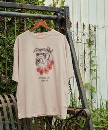 UN-FILLED（アンフィルド）の「mt8551-GERBERA DOG BIG-T - Schnauzer Tシャツ（Tシャツ/カットソー）」