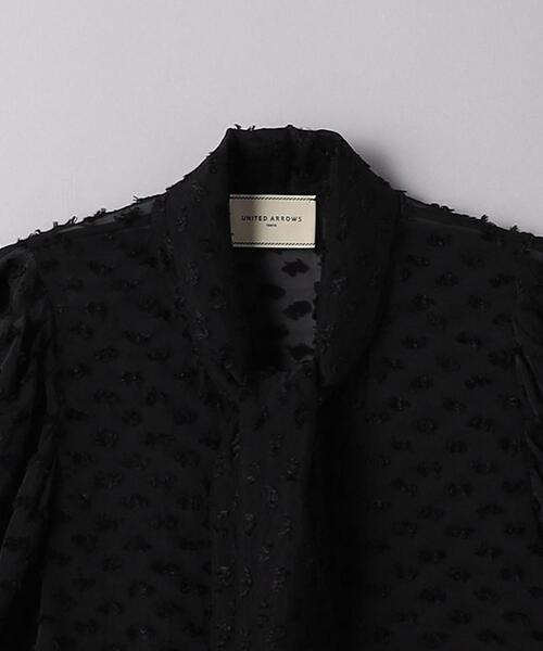 united arrows カットジャカード オーガンジー リボン ブラウス UNITED ARROWS（ユナイテッドアローズ）の「カットジャカード