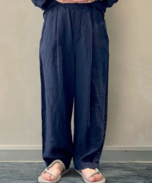 リネンワッシャー テーパーパンツ