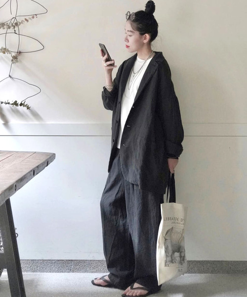 リネンワッシャー テーパーパンツ（その他パンツ）｜JOURNAL