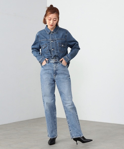 EDWIN（エドウィン）の「essentials ヴィンテージワイドストレートデニムパンツ（デニムパンツ・レディース・ブラック系その他/ブルー/ホワイト/インディゴブルー・X-SMALL/MEDIUM/LARGE/SMALL）」の18枚目の写真